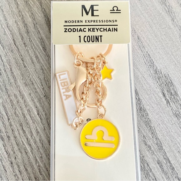 Modern Expressions Libra Zodiac Keychain - Picture 1 of 3